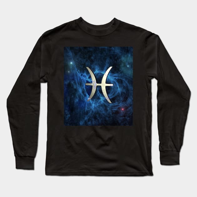 Pisces Long Sleeve T-Shirt by Packrat